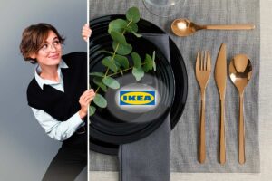 posate IKEA color oro rosa perfette per Capodanno a casa