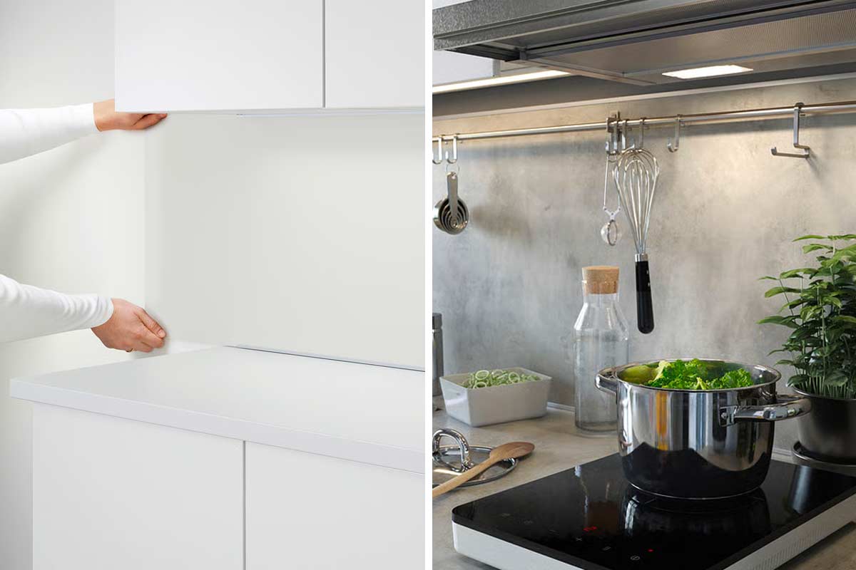 rivestimento LYSEKIL di IKEA per la cucina