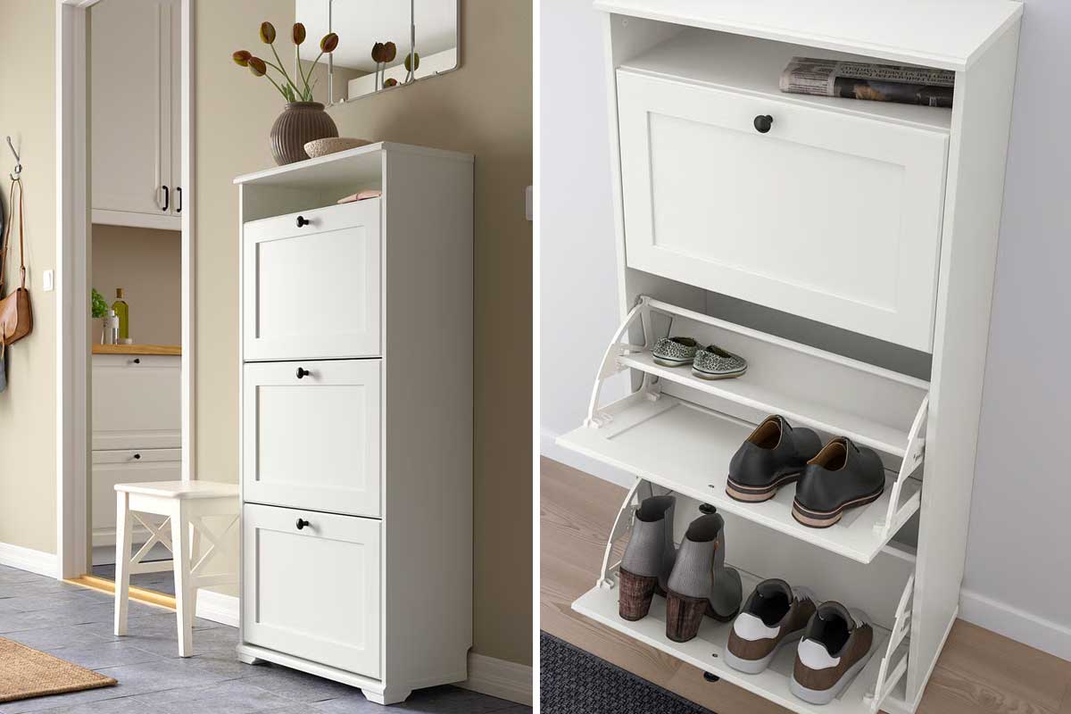 scarpiera BRUSALI salvaspazio IKEA
