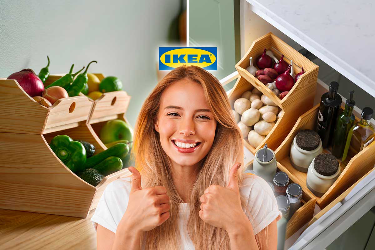 La novità IKEA: il set in legno chiaro che mette ordine in cucina e dispensa