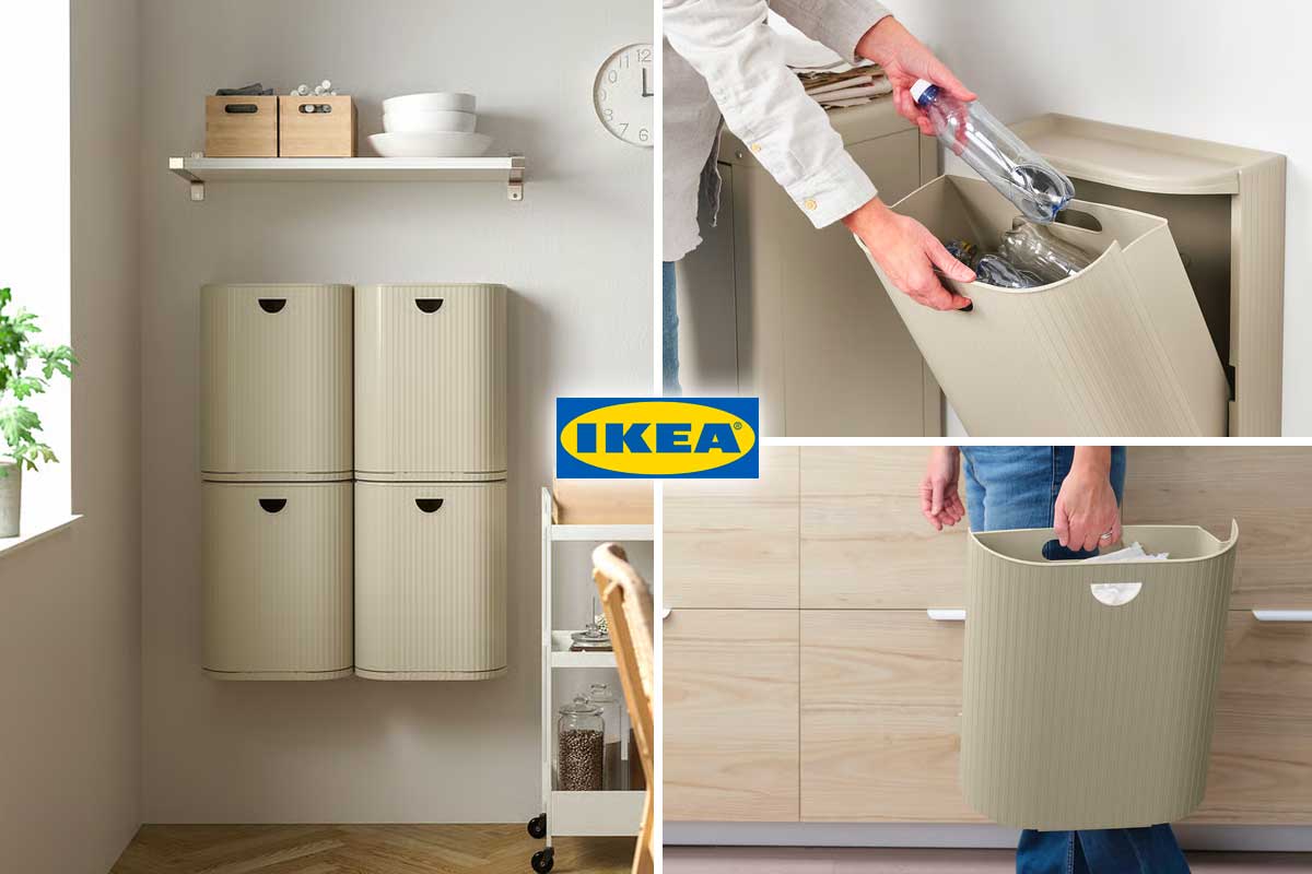 Poco spazio per la raccolta differenziata? Il sistema IKEA sotto i 20€ che risolve tutto