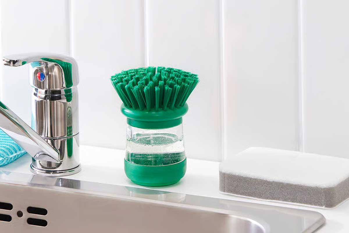 spazzola per piatti con dispenser IKEA VIDEVECKMAL