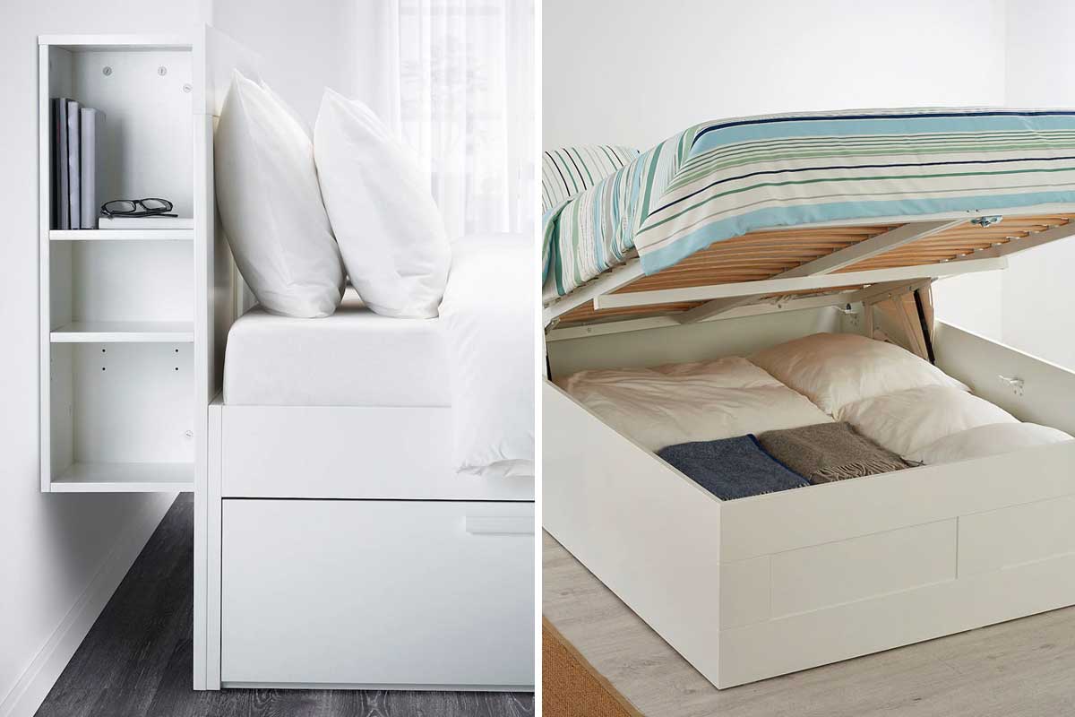 BRIMNES, struttura letto salvaspazio IKEA