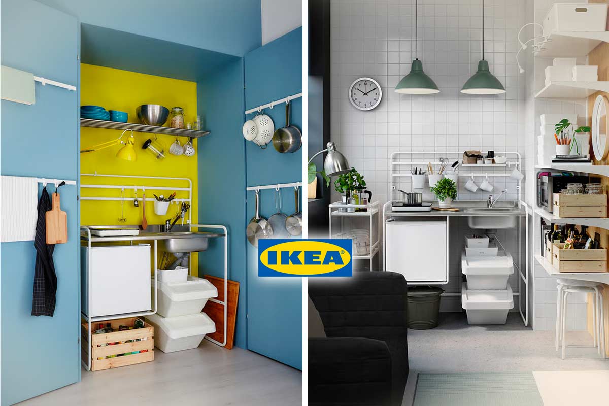 Hai poco spazio? SUNNERSTA è la minicucina IKEA che puoi montare e portare via con te