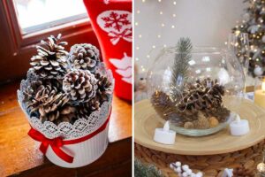 Un vaso di pigne per Natale: 9 decorazioni che portano subito atmosfera