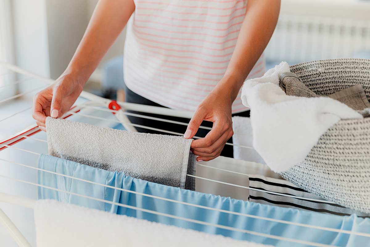 Asciugatura della biancheria in casa