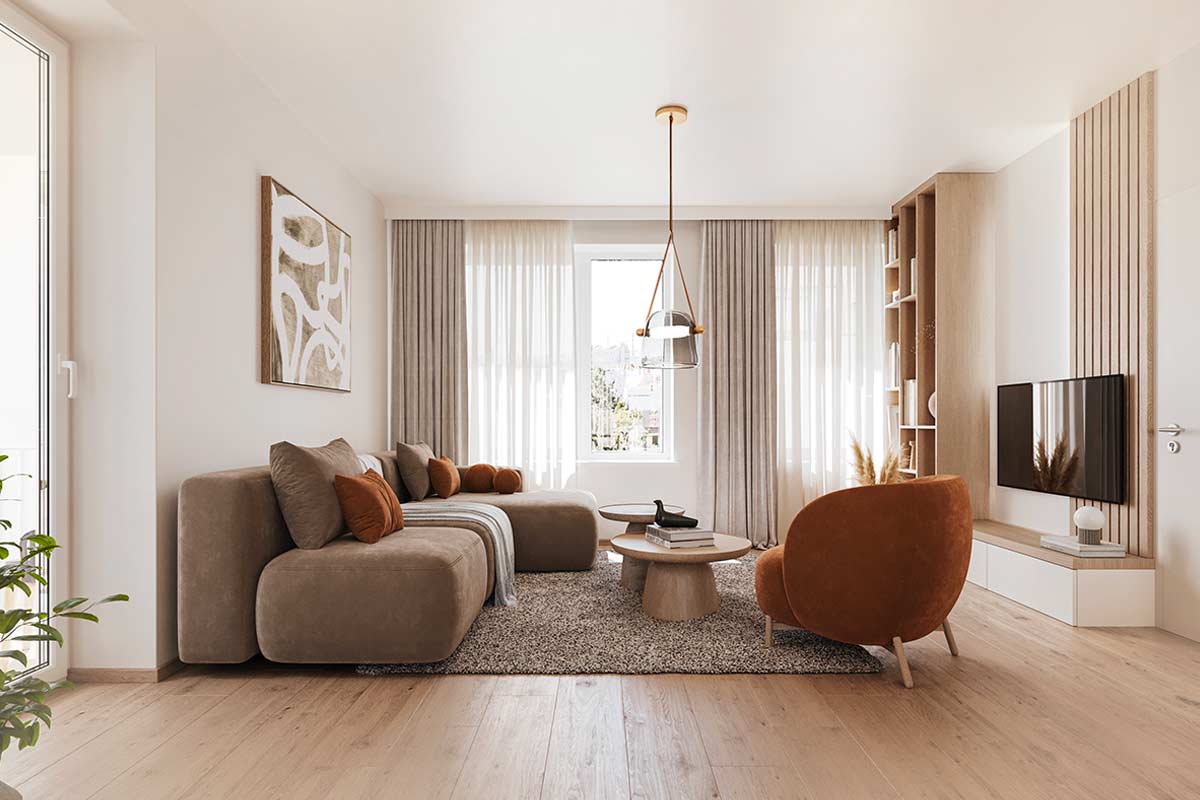 Bianco e legno: l’abbinamento che rende la casa subito più luminosa