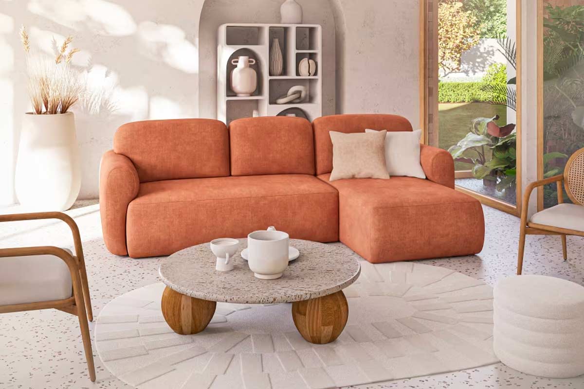 Divano Maisons du Monde, modello BUMP stile rétro