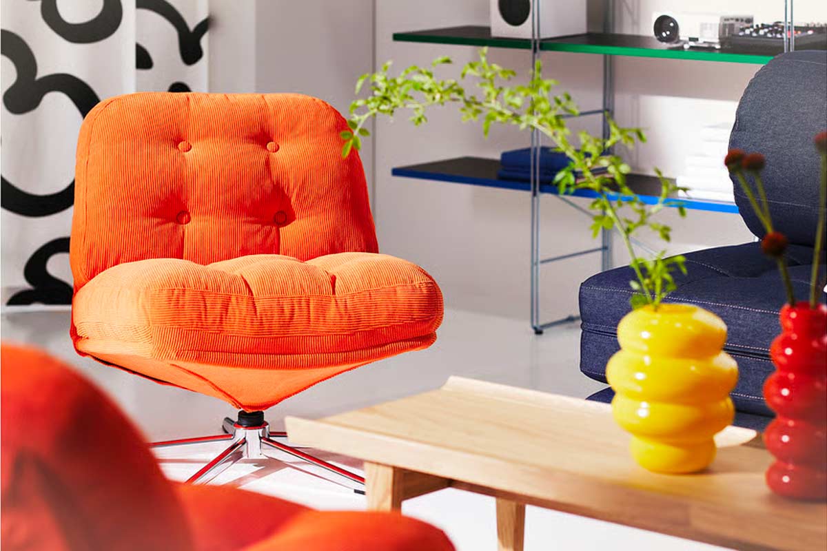 Poltrona girevole vintage DYVLINGE, foto © IKEA