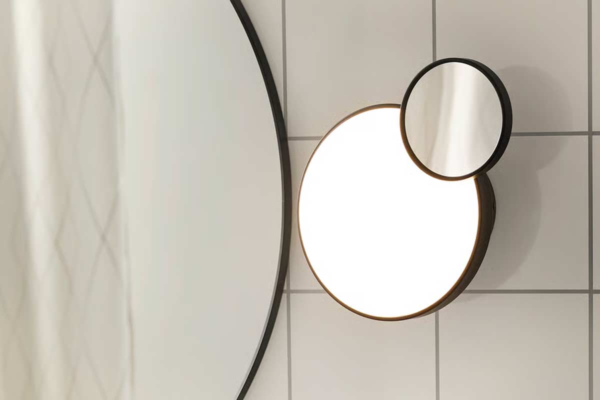 Lampada da parete KABOMBA con specchio