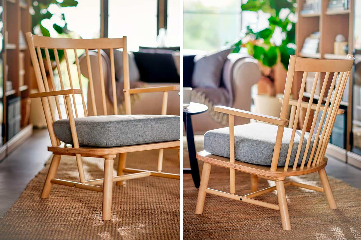 Poltrona in legno naturale IKEA PERSBOL