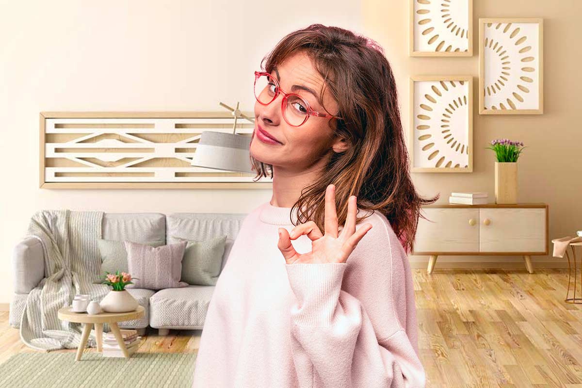 Soggiorno tortora e bianco, foto di © innluga - stock.adobe.com