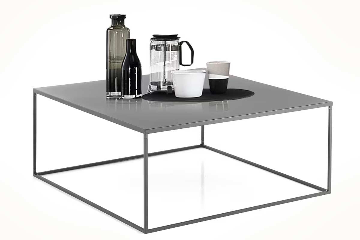 tavolino in acciaio antracite opaco Maisons du Monde