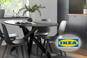 tavolo rotondo MARIEDAMM e le sedie ODGER di IKEA