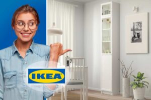 Libreria IKEA Billy da 237 cm con ante OXBERG
