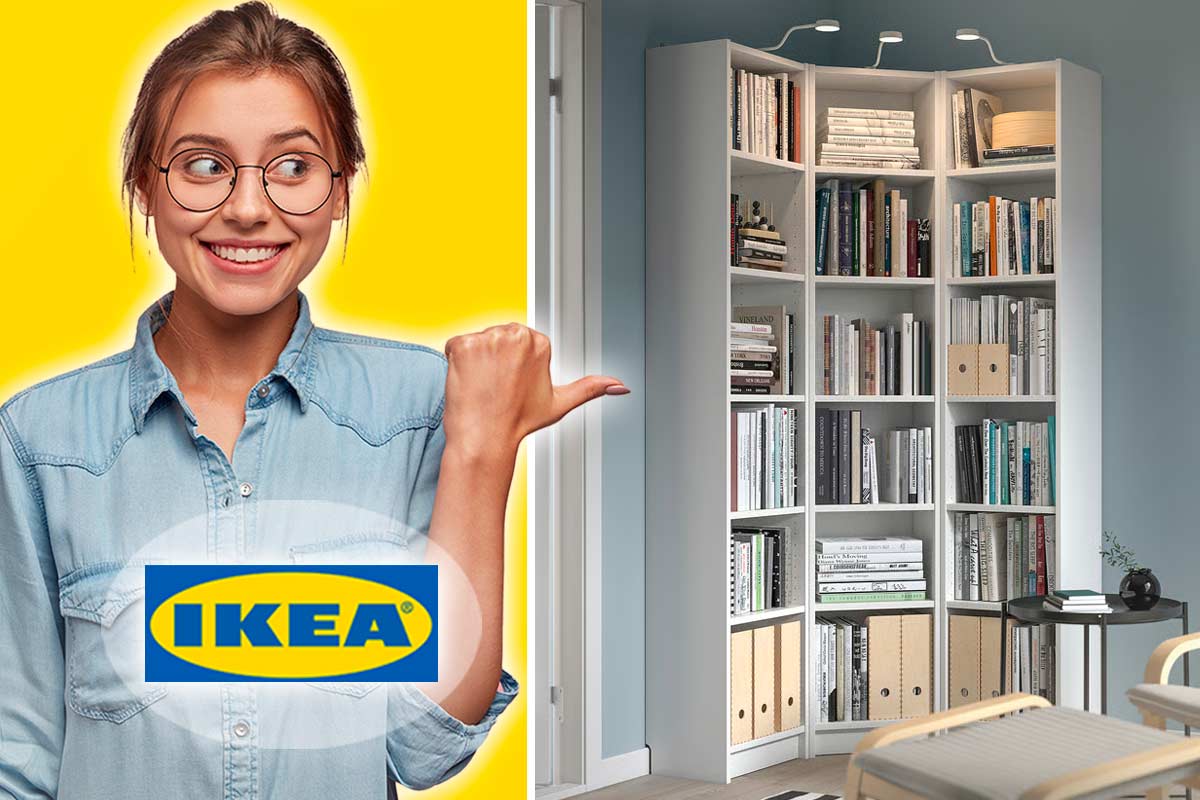 BILLY IKEA angolare