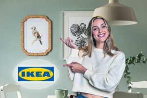 cornice TRIVIALSKOG in rattan di IKEA