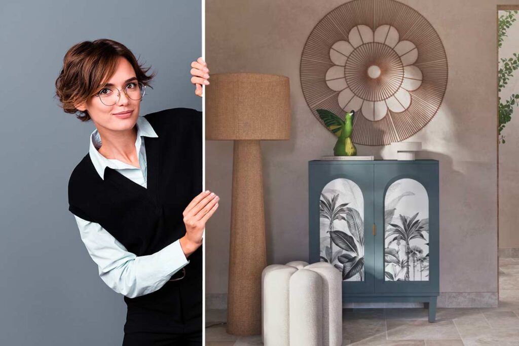 Il nuovo trend Maisons du Monde: la credenza verde abete che porta il motivo tropicale in casa