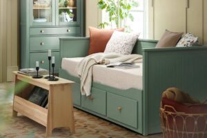 divano letto IKEA HEMNES grigio-verde in edizione limitata
