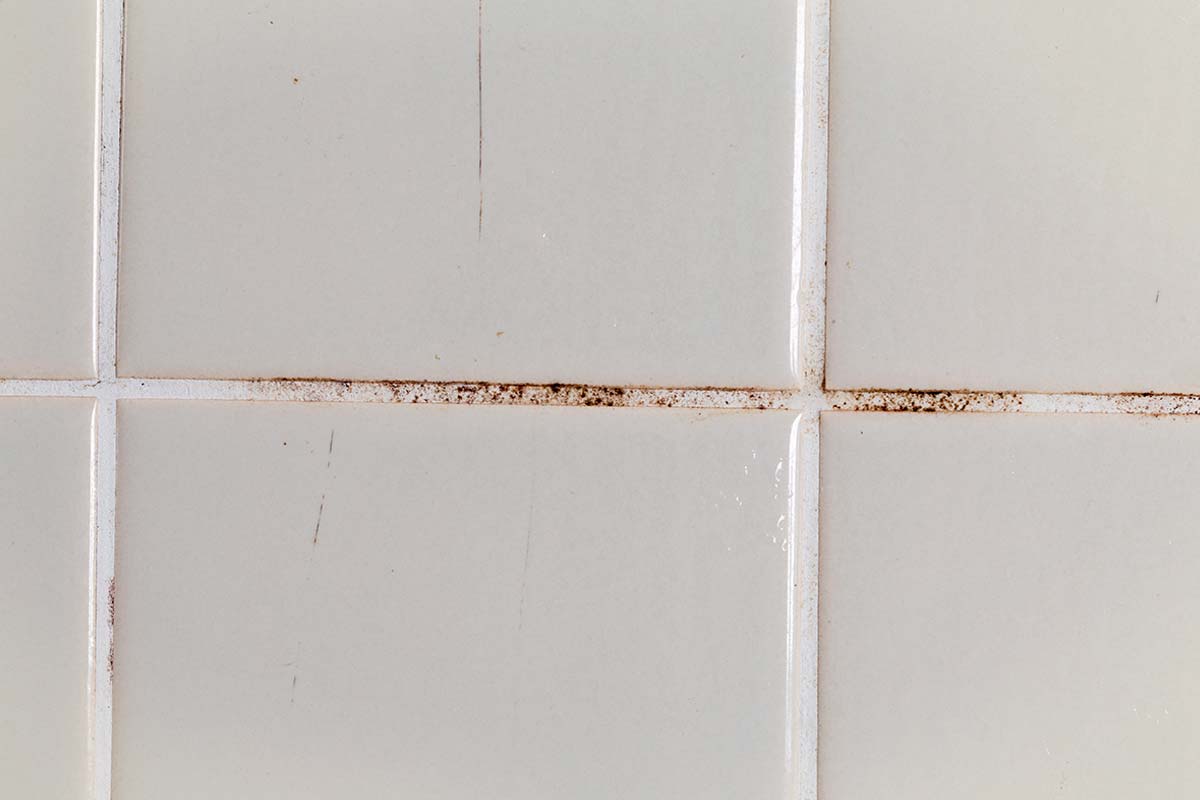 mattonelle in bagno con fughe nere