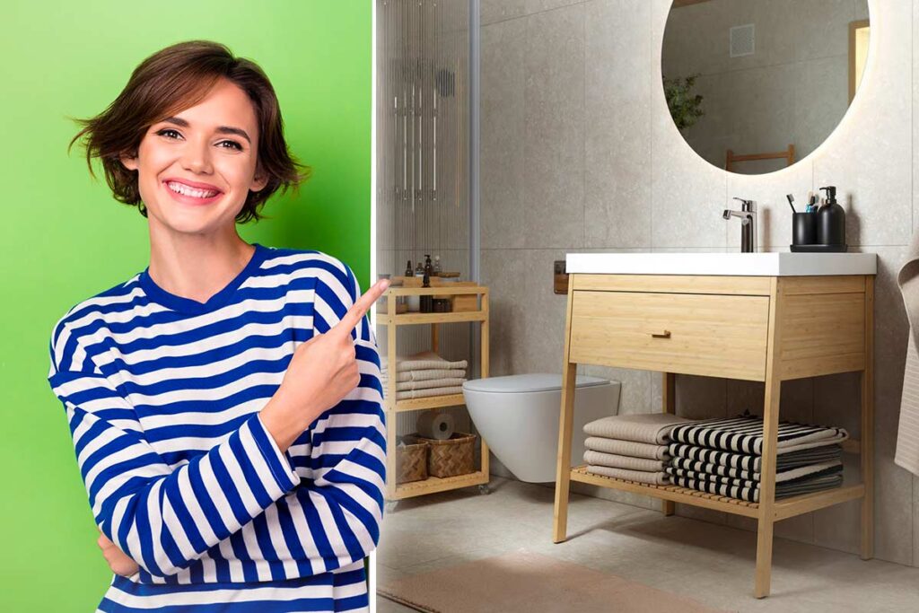 Novità IKEA: il mobile lavabo in bambù che sfrutta lo spazio in modo intelligente