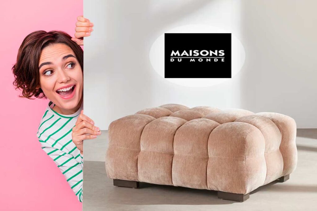 Solo poche ore: il codice sconto per portarsi a casa il pouf effetto “nuvola” firmato Maisons du Monde