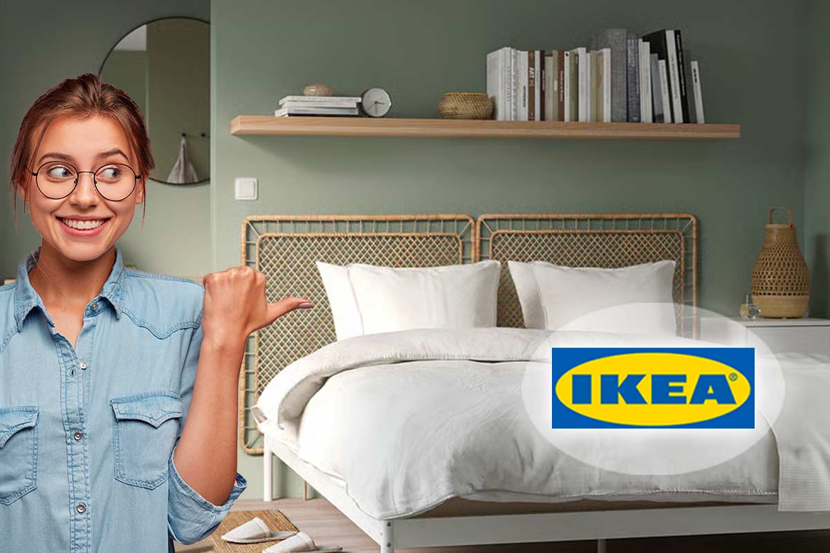 testiera in rattan TOLKNING di IKEA