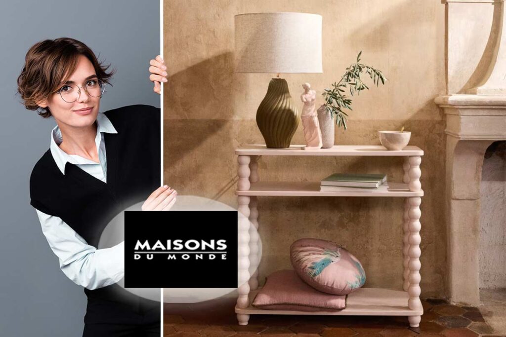 Maisons du Monde taglia i prezzi: la console Arabelle rosa poudrata ora disponibile al 50% di sconto