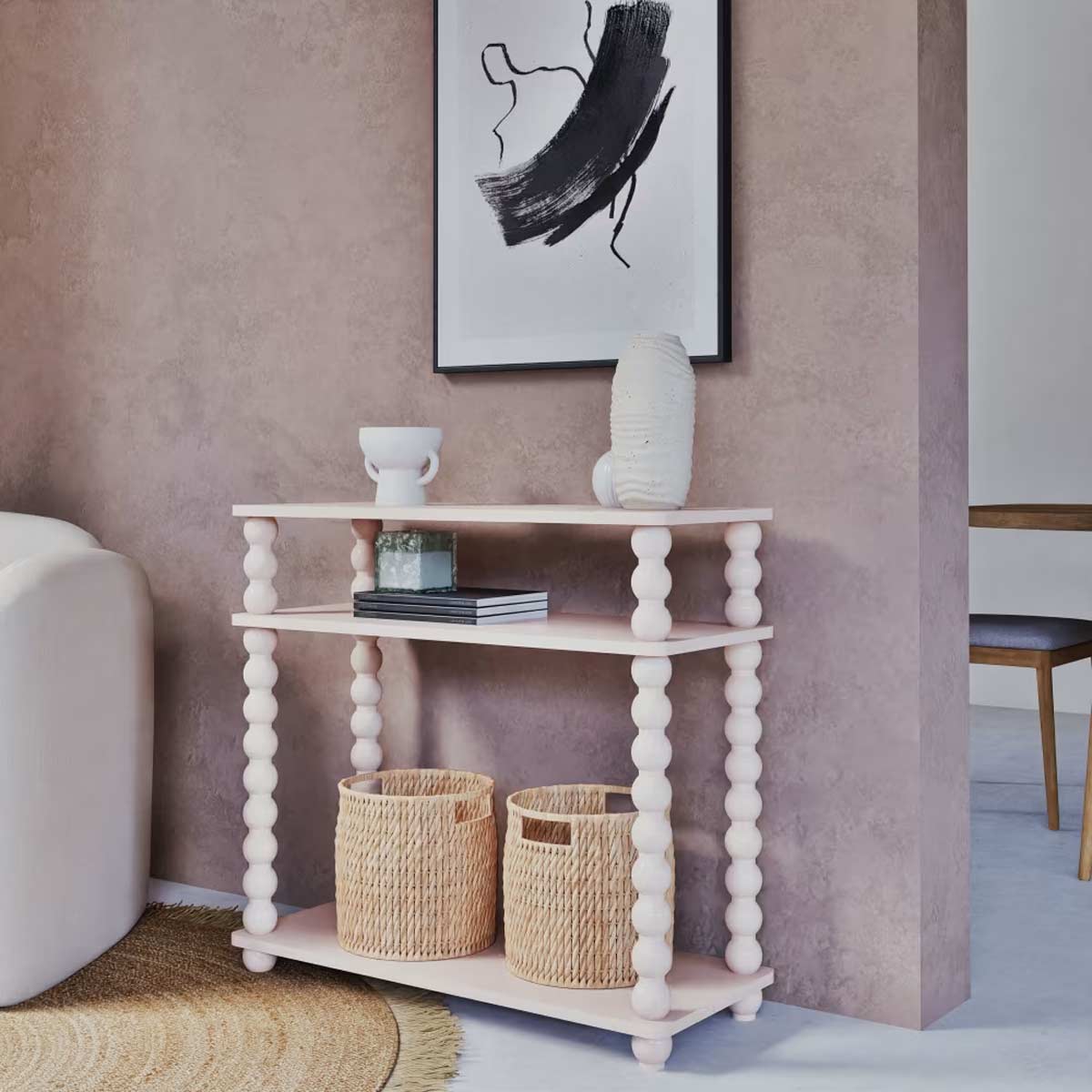 console Arabelle rosa poudrata di Maisons du Monde