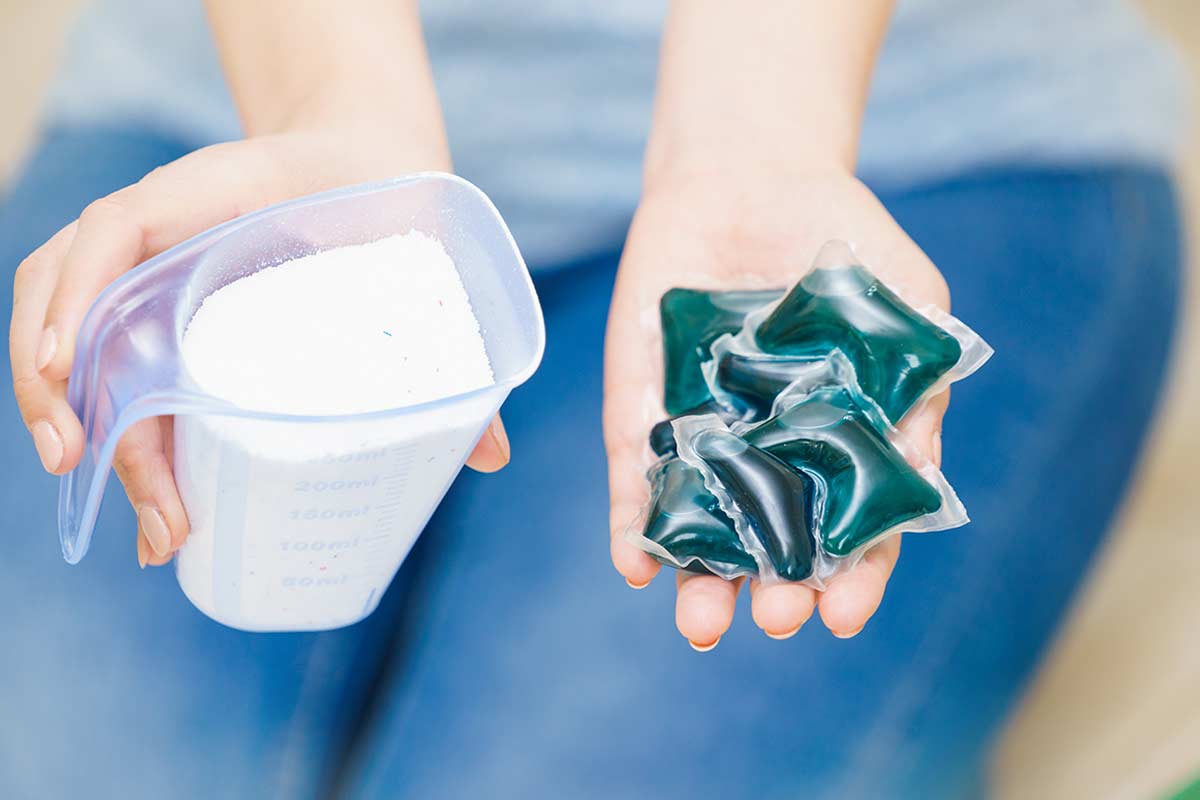 Detersivo in polvere vs liquido.