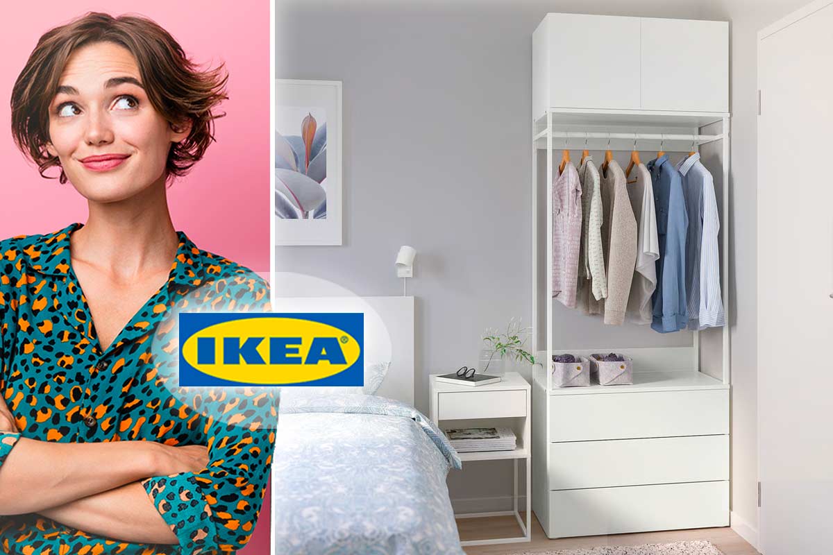 Il guardaroba Ikea compatto che sfrutta ogni centimetro della camera