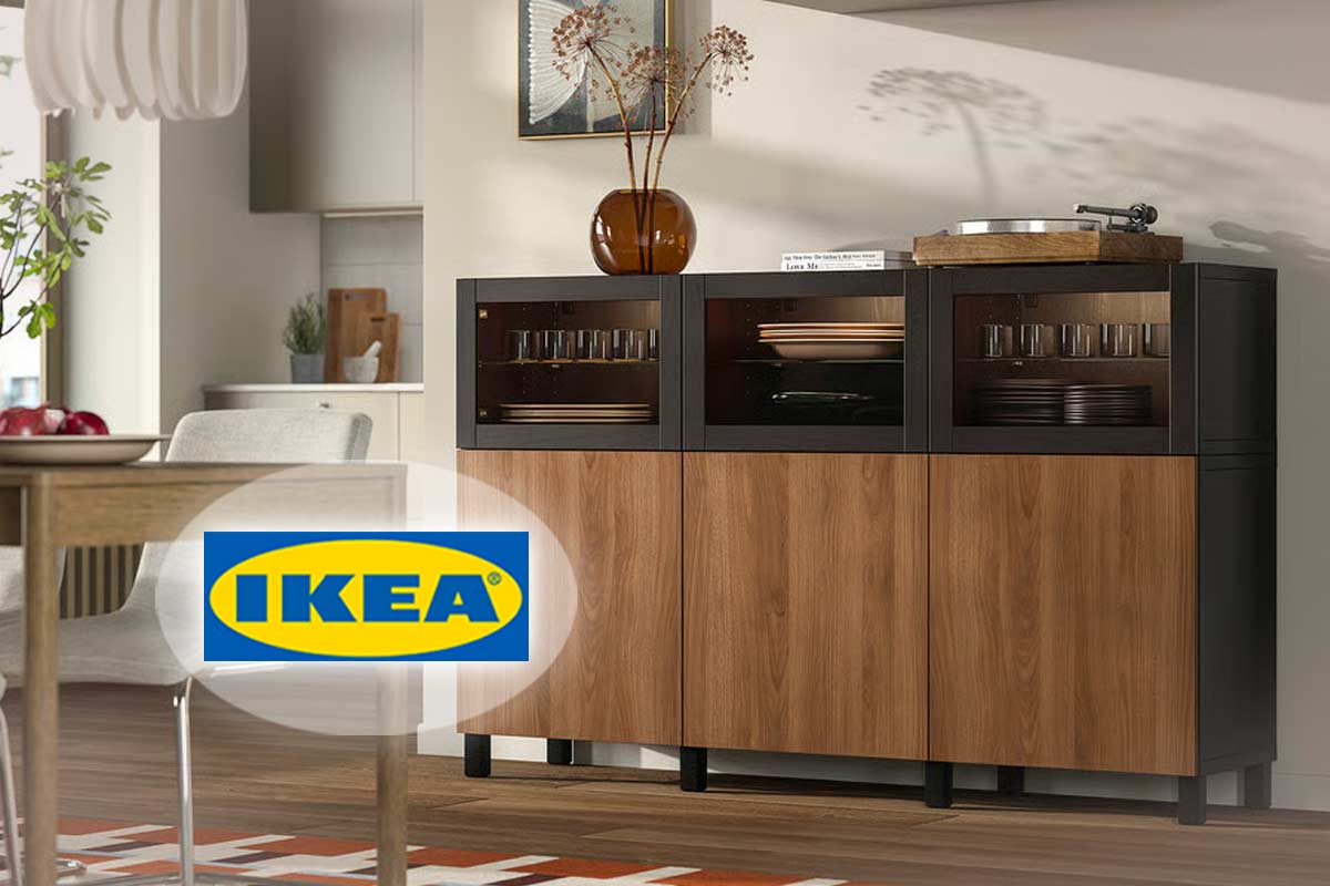 nuovo IKEA BESTÅ marrone e noce