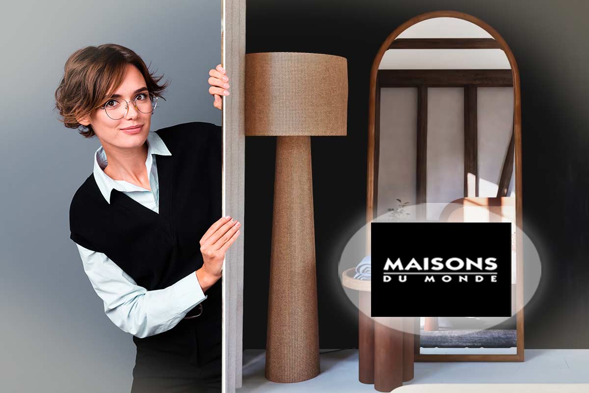 lampada Glenn di Maisons du Monde in rattan