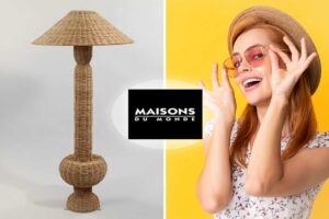 lampada in rattan Adriana di Maisons du Monde per l'esterno