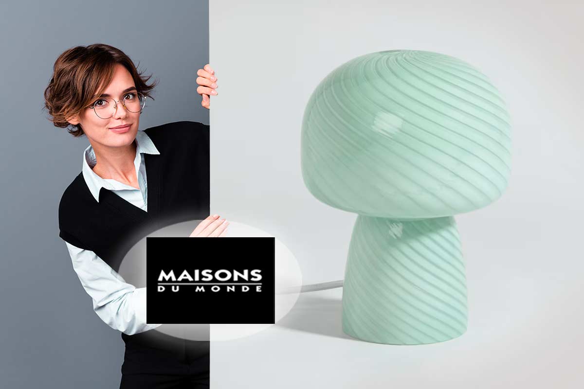 lampada Zenaide in vetro verde Maisons du Monde