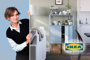 mobile SÅGMÄSTARE di IKEA in metallo grigio-azzurro