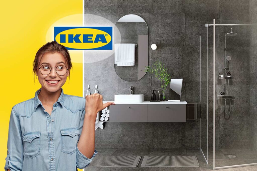 IKEA OPPEJEN: come creare una cabina doccia personalizzata con l’apertura a 180 gradi