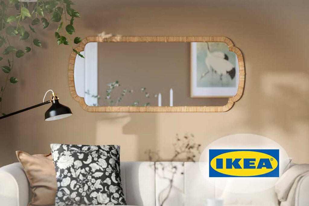 Novità IKEA: lo specchio in rattan KANDLENÖT conquista subito