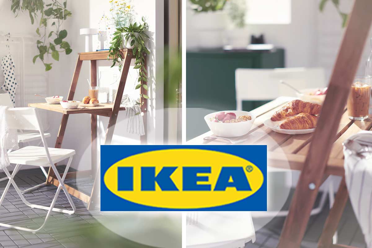 Sconto IKEA Family sul tavolo DJUPÖN per il balcone.