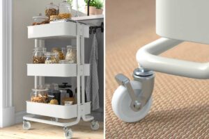 IKEA, il carrello RÅSKOG da 39,95€ che salva gli angoli stretti senza fissare mensole