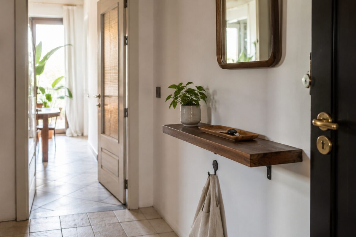 Ingresso piccolo più leggero dopo aver tolto borse posta e oggetti accumulati