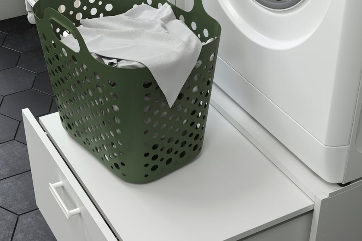 Base ENHET con ripiano e cassetto per la lavanderia