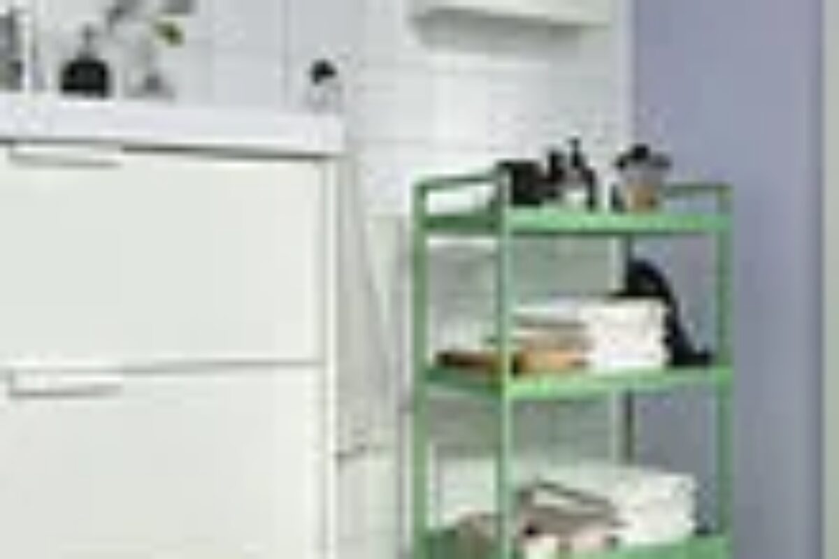 Carrello IKEA NISSAFORS usato in cucina come contenitore mobile
