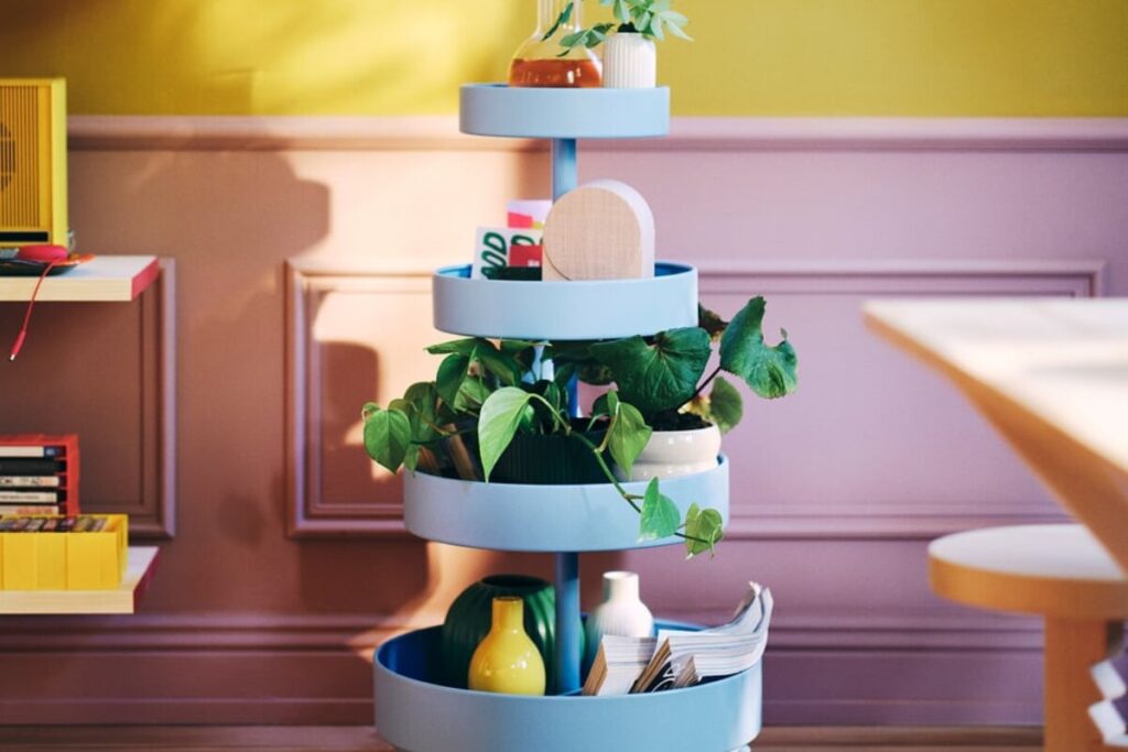 IKEA PS 2026 a 49,95€: il carrello blu alto 89 cm che raccoglie il caos in verticale