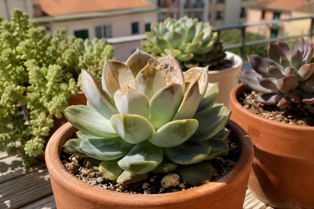 Piante grasse con macchie chiare dopo il sole? Il danno da non curare con altra acqua